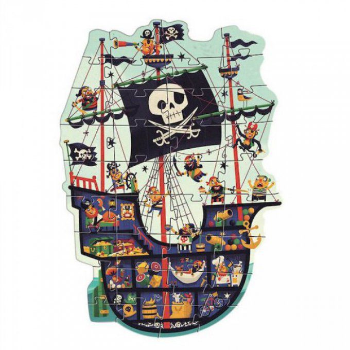 Puzzle géant Bateau Pirate 36 pièces H 90 cm